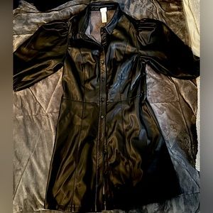 H&M mini leather Dress